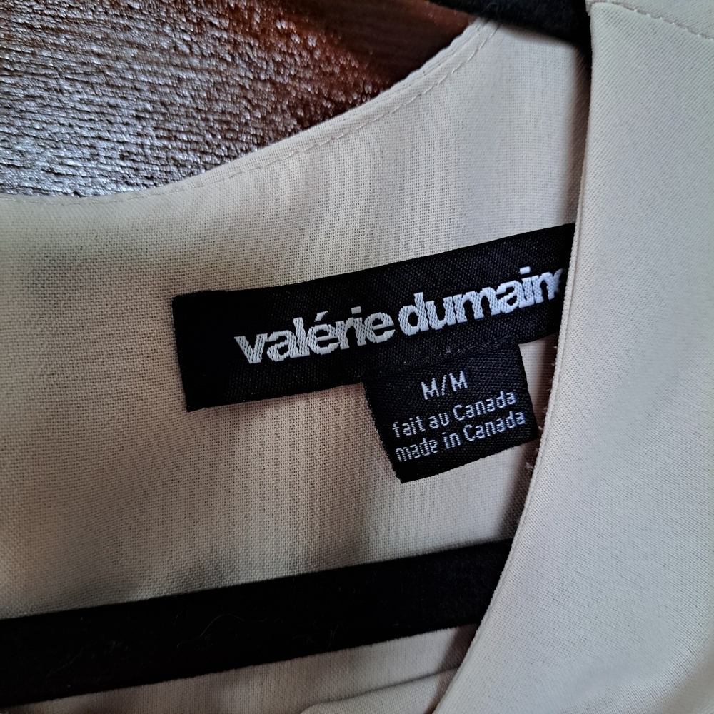 🇨🇦 Valérie Dumaine Colorblock Shift Dress – Black & White – Size M - Picture 7 of 11